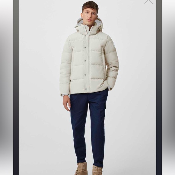 Canada Goose Wyndham Parka Humanature Men Medium- Greige/white - Picture 9 of 9